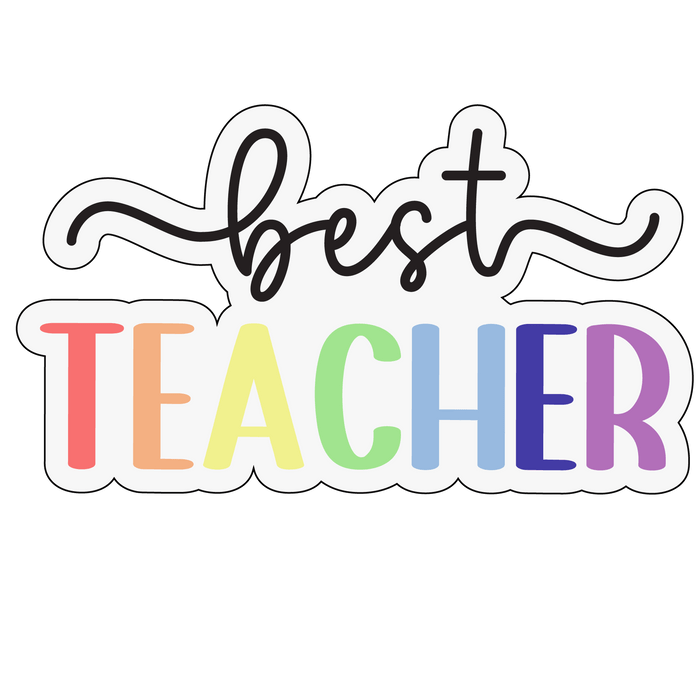 Best Teacher Design pressed on a garment