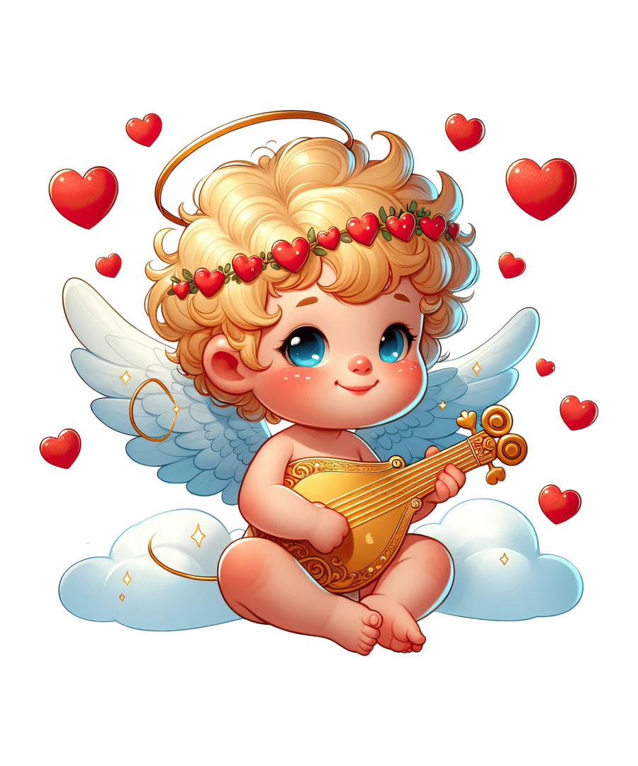 Baby Cupid Valentine's Day Love Design | DTF Dallas