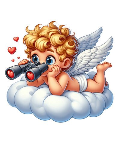 Baby Cupid Valentine's Day Design - DTF Ready To Press - DTF Dallas 