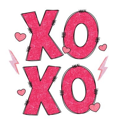 XOXO Valentine's Day Party Design - DTF Ready To Press - DTF Dallas 