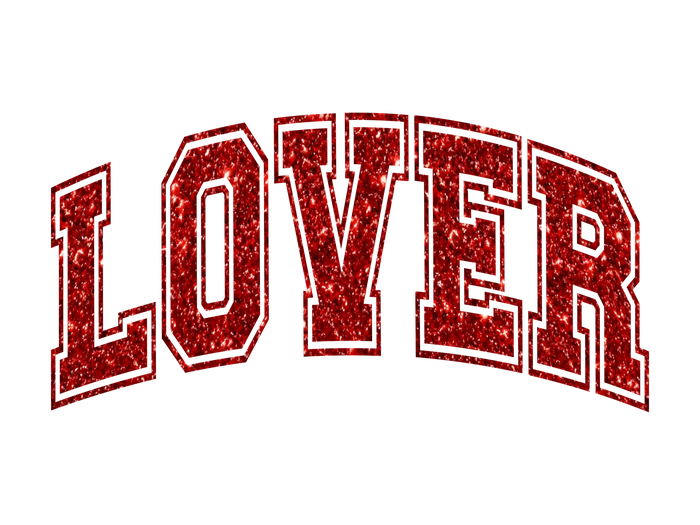 Valentine's Day Lover Couple Party Design pressed on a garment