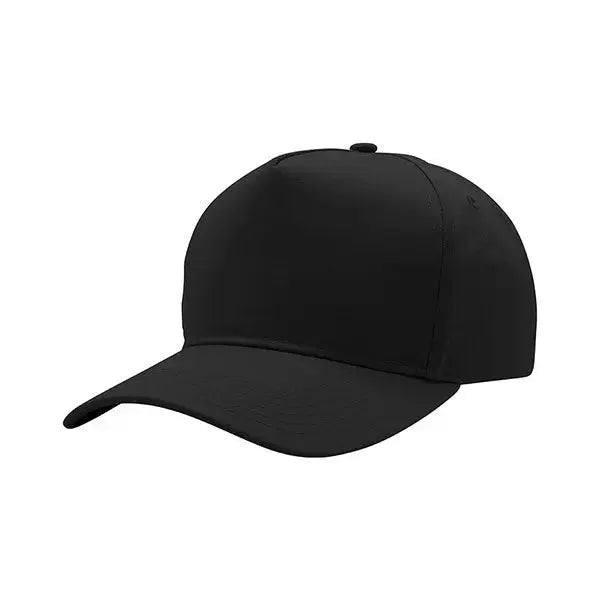 Black Mega Cap 6802 poly-cotton twill cap