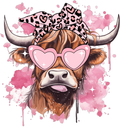 Farm Life Valentine's Day Cow Design | DTF Dallas - DTF Dallas 