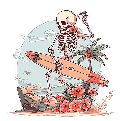 Funny Beach Design - DTF Ready To Press - DTF Dallas 