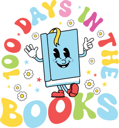 100 Days in the Books Teacher Design | DTF Dallas - DTF Dallas 