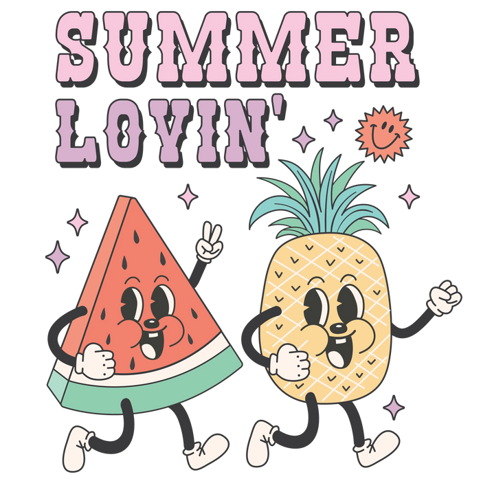 Summer Lovin Design pressed on a garment