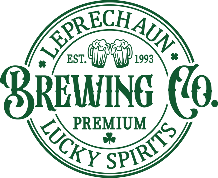 St. Patrick's Day Leprechaun Brewing Co. Design pressed on a garment