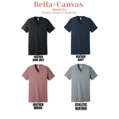 Bella + Canvas Unisex Jersey V-Neck Tee 3005CVC - DTF Dallas 
