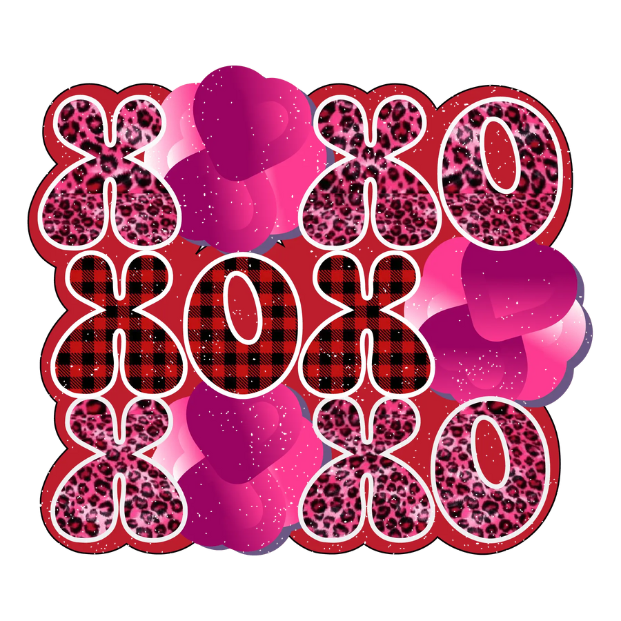 XOXO Leopard Valentine's Day Design - DTF Ready | DTF Dallas