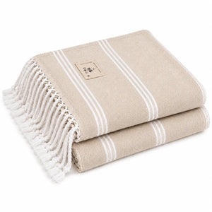 Cotton Blank Beach Towel - Classical Series Prewashed Peshtemal Towel 37" x 71" - DTF Dallas 