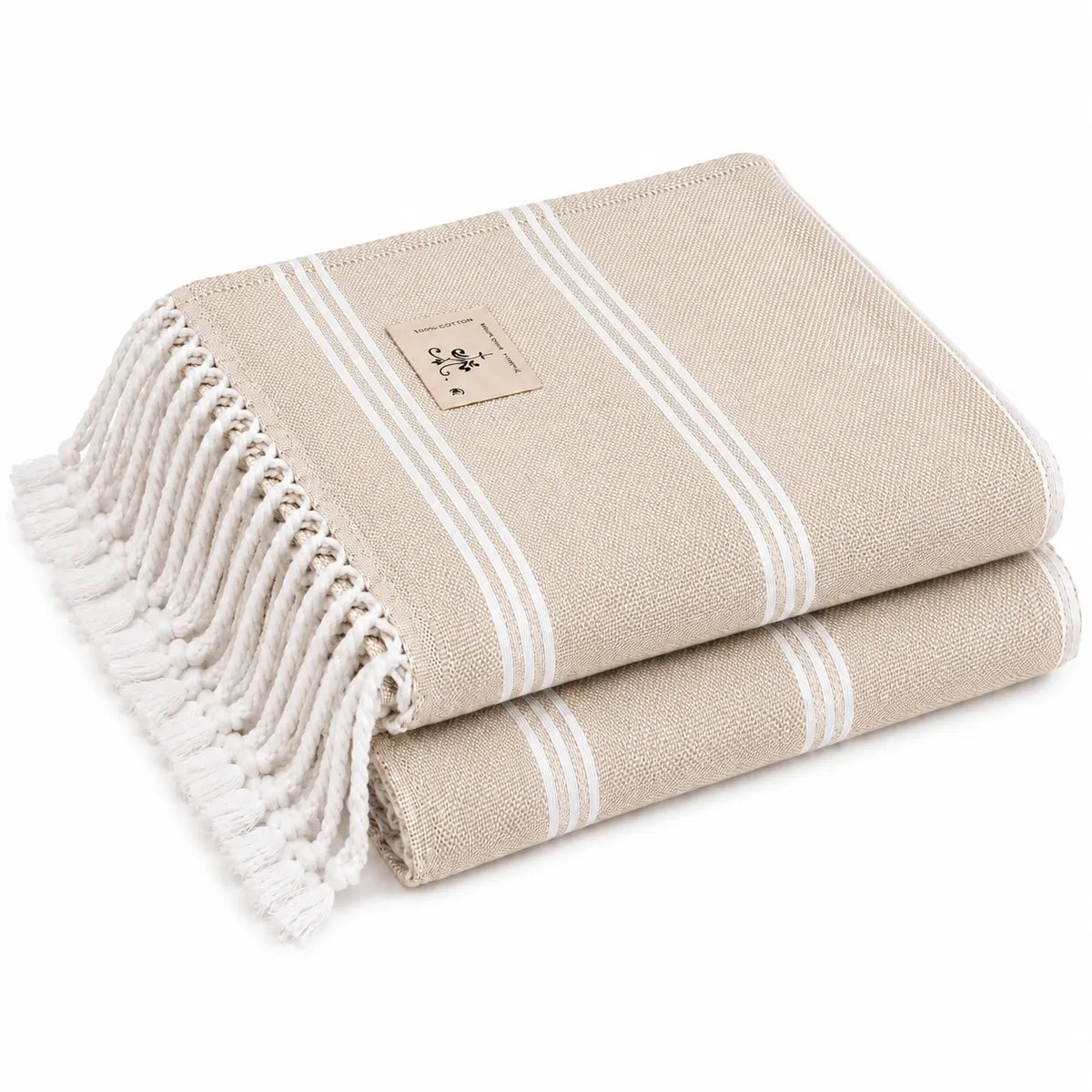 Cotton Blank Beach Towel - Classical Series Prewashed Peshtemal Towel 37" x 71" - DTF Dallas 