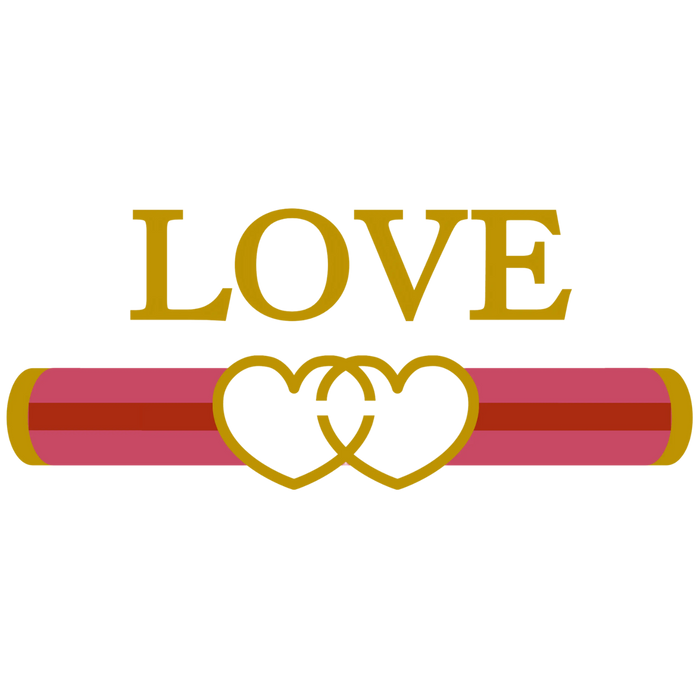 Love Gucci Design pressed on a garment