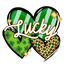 Lucky Heart Saint Patrick's Day Design - DTF Ready To Press