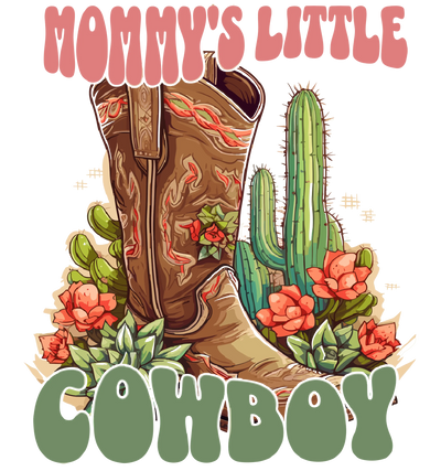 Mommy's Little Cowboy Design - DTF Ready To Press - DTF Dallas 