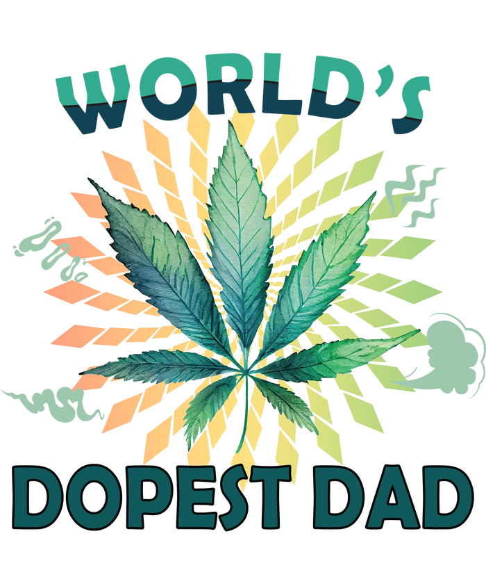 World's Dopest Dad Design pressed on a garment