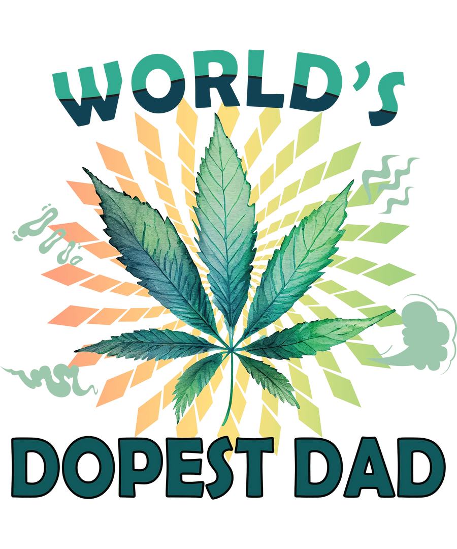 World's Dopest Dad Design - DTF Ready To Press