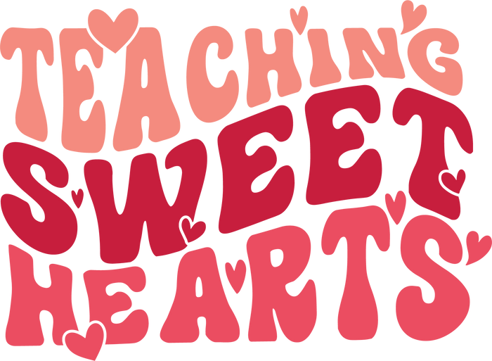 Cute Teaching Design pressed on a garment