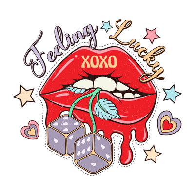 Feeling Lucky XOXO Valentine's Day Design | DTF Dallas - DTF Dallas 