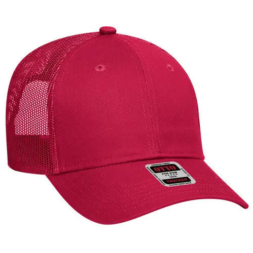 OTTO CAP 83-473 6-Panel Low-Profile Mesh Trucker Hat - DTF Dallas 