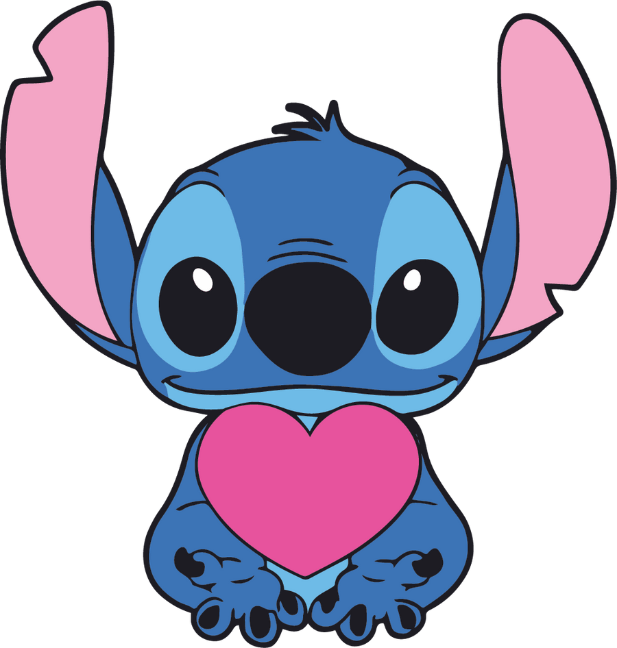 Lilo and Stitch Valentine's Day Heart Design | DTF Dallas