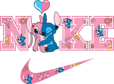 Lilo and Stitch Nike Valentine's Day Couple | DTF Dallas - DTF Dallas 