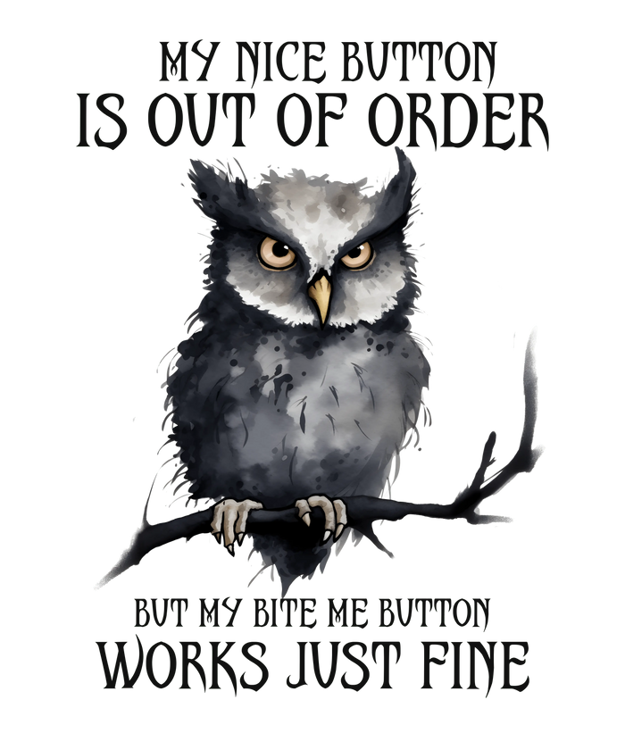 Cool Owl Design pressed on a garment