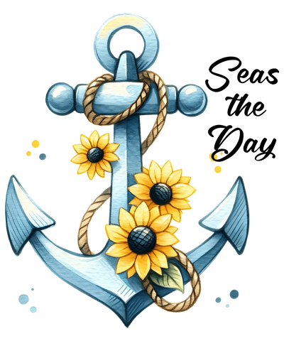 Seas The Day Summer Design - DTF Ready To Press - DTF Dallas 