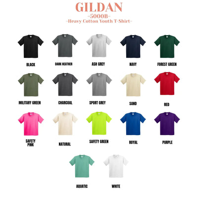 Gildan 5000B Heavy Cotton Youth T-Shirt - DTF Dallas 
