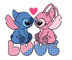 Stitch Valentine's Day Love Design - DTF Ready To Press