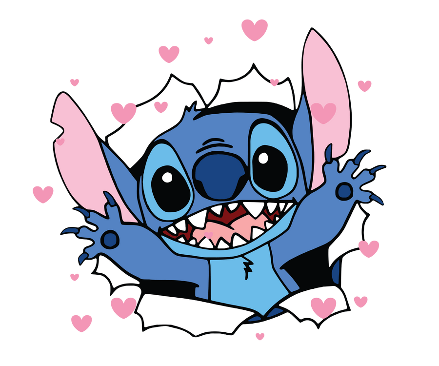 Disney Stitch Valentine's Day Lover Design | DTF Dallas
