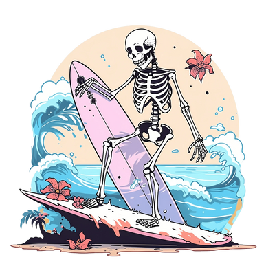 Surfing Design - DTF Ready To Press - DTF Dallas 