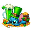 Disney Lilo & Stitch Saint Patricks Lucky Day Design - DTF Ready To Press