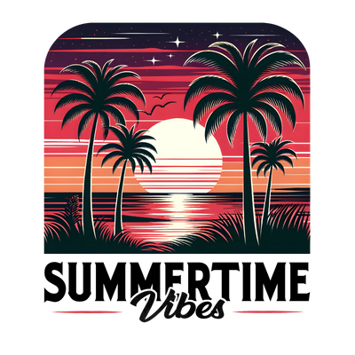 Summertime Vibes Design - DTF Ready To Press - DTF Dallas 