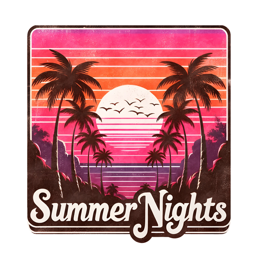 Summer Nights Design - DTF Ready To Press