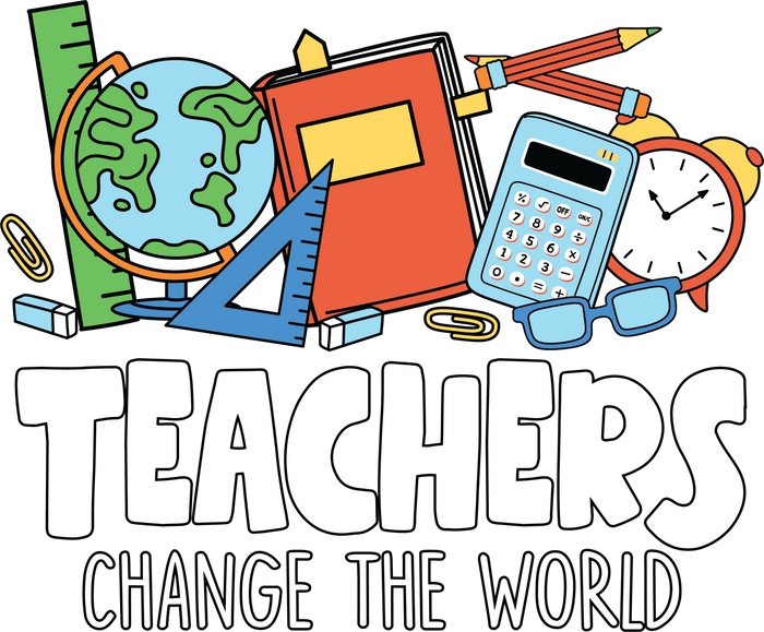 Teachers Change the World  Knowledge Club Collection pressed on a garment