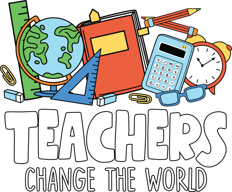 Teachers Change the World DTF Ready to Press V3 | DTF Dallas