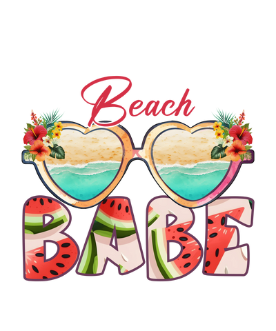 Beach Babe Design - DTF Ready To Press - DTF Dallas 