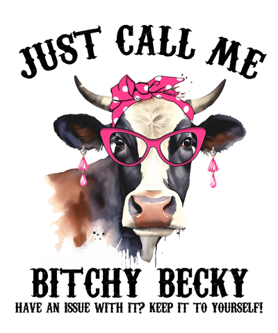 Sassy Cow Design - DTF Ready To Press - DTF Dallas 