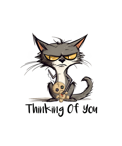 Funny Animal Cat Design - DTF Ready To Press - DTF Dallas 