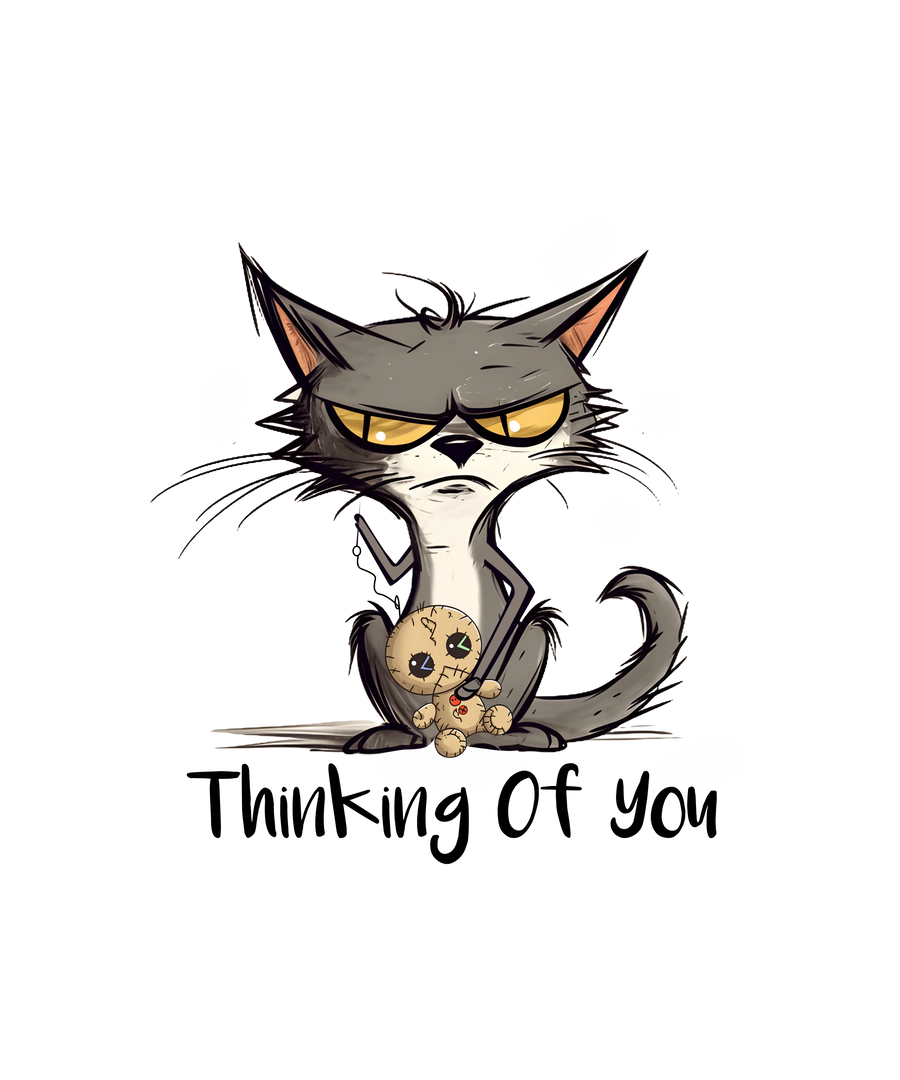 Funny Animal Cat Design - DTF Ready To Press