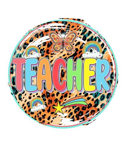 Colorful Teacher Design DTF-Ready to Press | DTF Dallas - DTF Dallas 