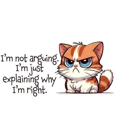 Angry Cat Design - DTF Ready To Press - DTF Dallas 