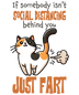 Farting Cat Design - DTF Ready To Press