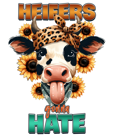 Heifers Gonna Hate Cow Western Design | DTF Dallas - DTF Dallas 