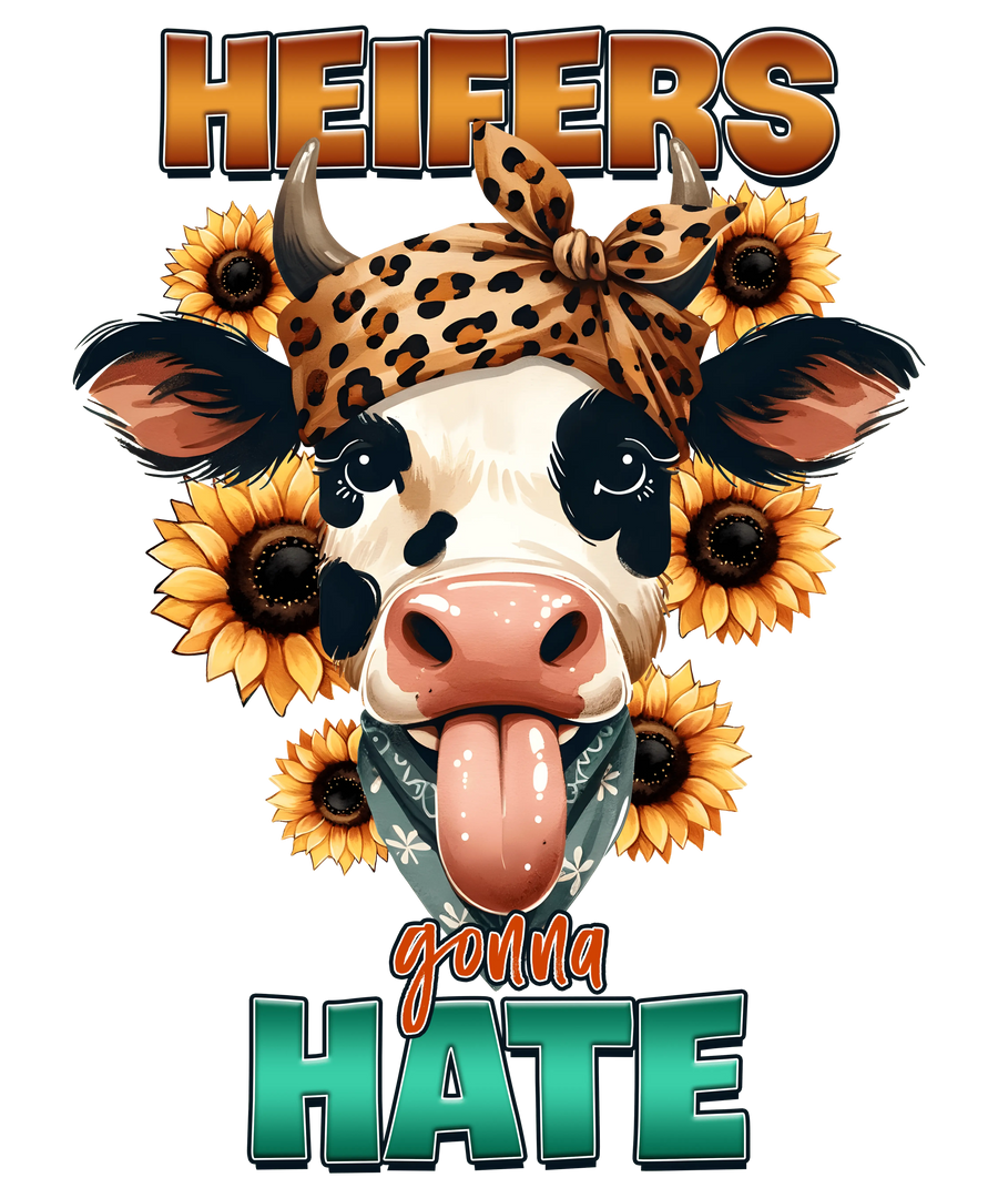 Heifers Gonna Hate Cow Western Design | DTF Dallas