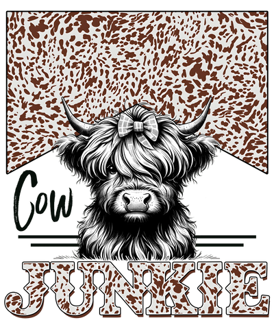 Cow Junkie Design - DTF Ready To Press - DTF Dallas 