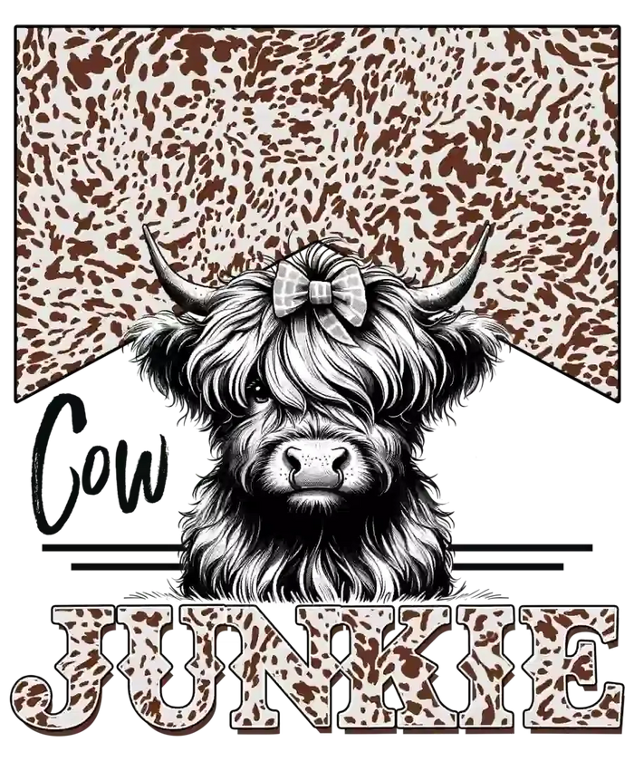 Cow Junkie Design pressed on a garment