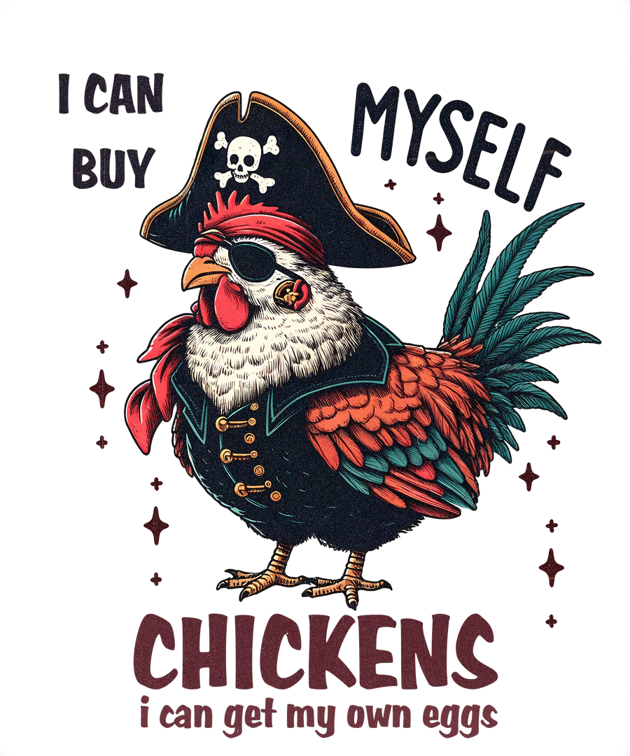 Funny Chicken Design - DTF Ready To Press
