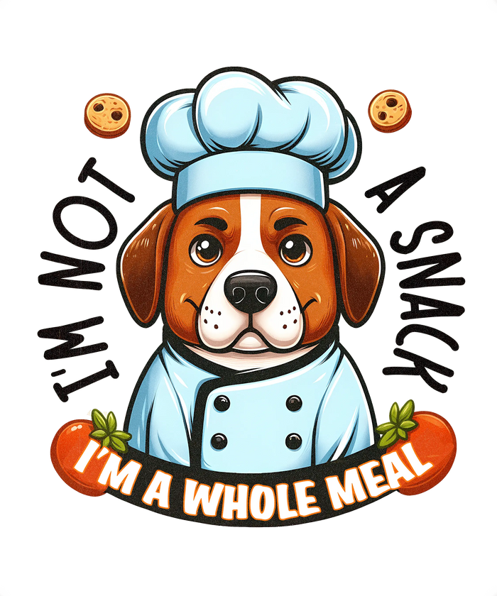Funny Dog Design pressed on a garment