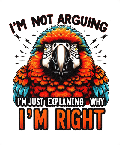 Sarcastic Parrot Design - DTF Ready To Press - DTF Dallas 